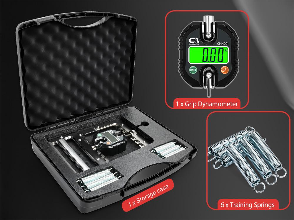 CoreAcme 2-in-1 Digital Hand Grip Strength Tester & Trainer with Case and Batteries, Fitness & Rehab Grip Exerciser,Home Gym, Grip Strengthener Challenge,Fitness Essentials, Core Exercise CoreAcme 2-in-1 Digital Hand Grip Strength Tester & Trainer with Case and Batteries, Fitness & Rehab Grip Exerciser,Home Gym, Grip Strengthener Challenge,Fitness Essentials, Core Exercise