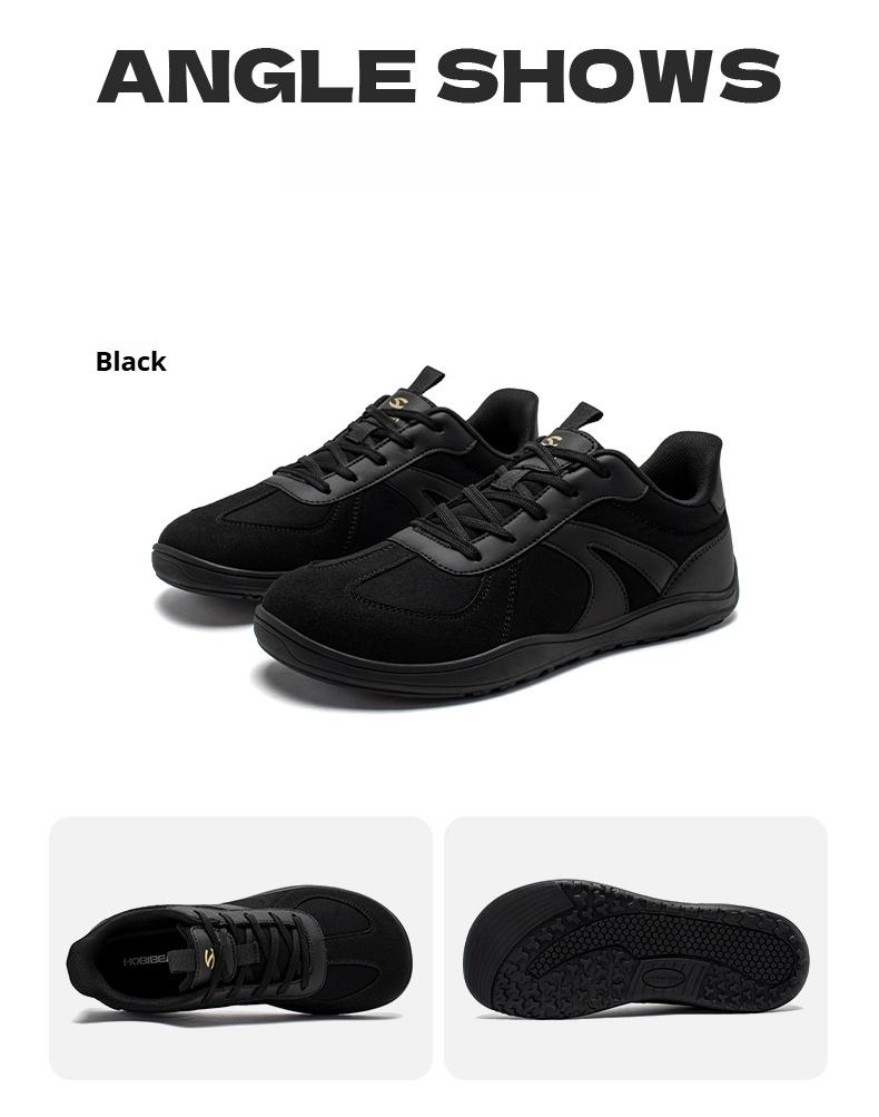 HOBIBEAR Barefoot Shoes Wide Casual Lace Up Retro Fashion Sneakers for Women Men
