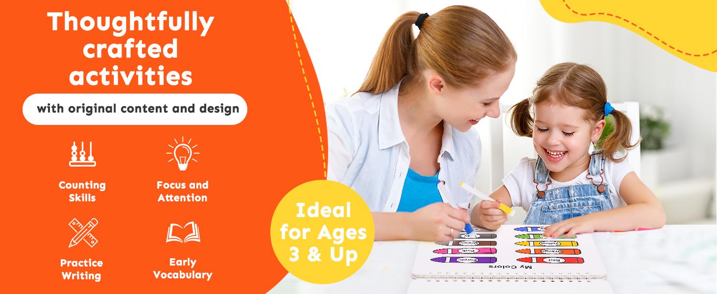 [30 Themes] Montessori Busy Book for Kids, Preschool Learning Activities, Toddler Busy Board, Gifts for Toddlers, Busy Tots Bilingual Toddler Markers, Travel Student Painting Supplies, Teaching Supplies, Easter Gifts Easter Basket Stuffers