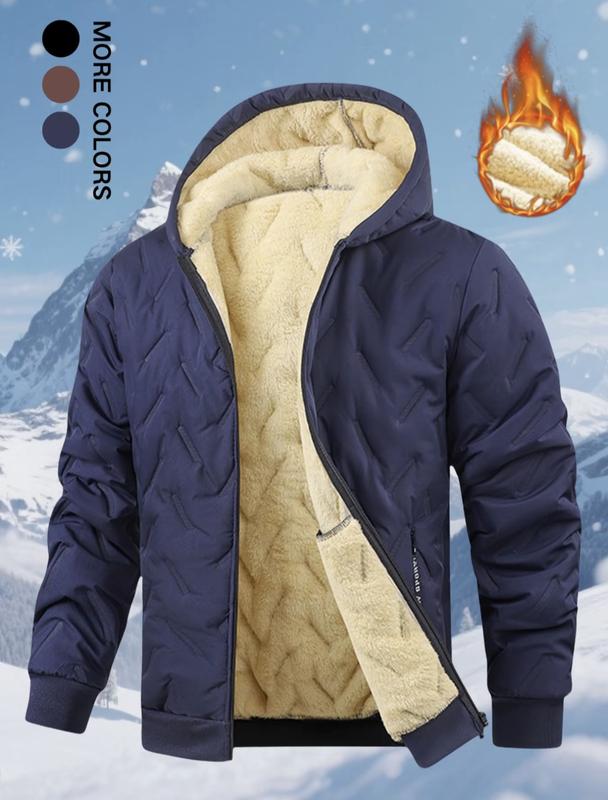 Men's winter and autumn fleece jacket