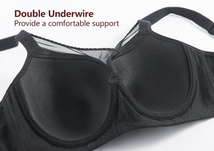 WMBras Women's Underwire Shaping Bra Deep V Plunge Beauty Back Smoothing  Underwire Push Up T-Shirt Bra Multiway 2 Cups Up