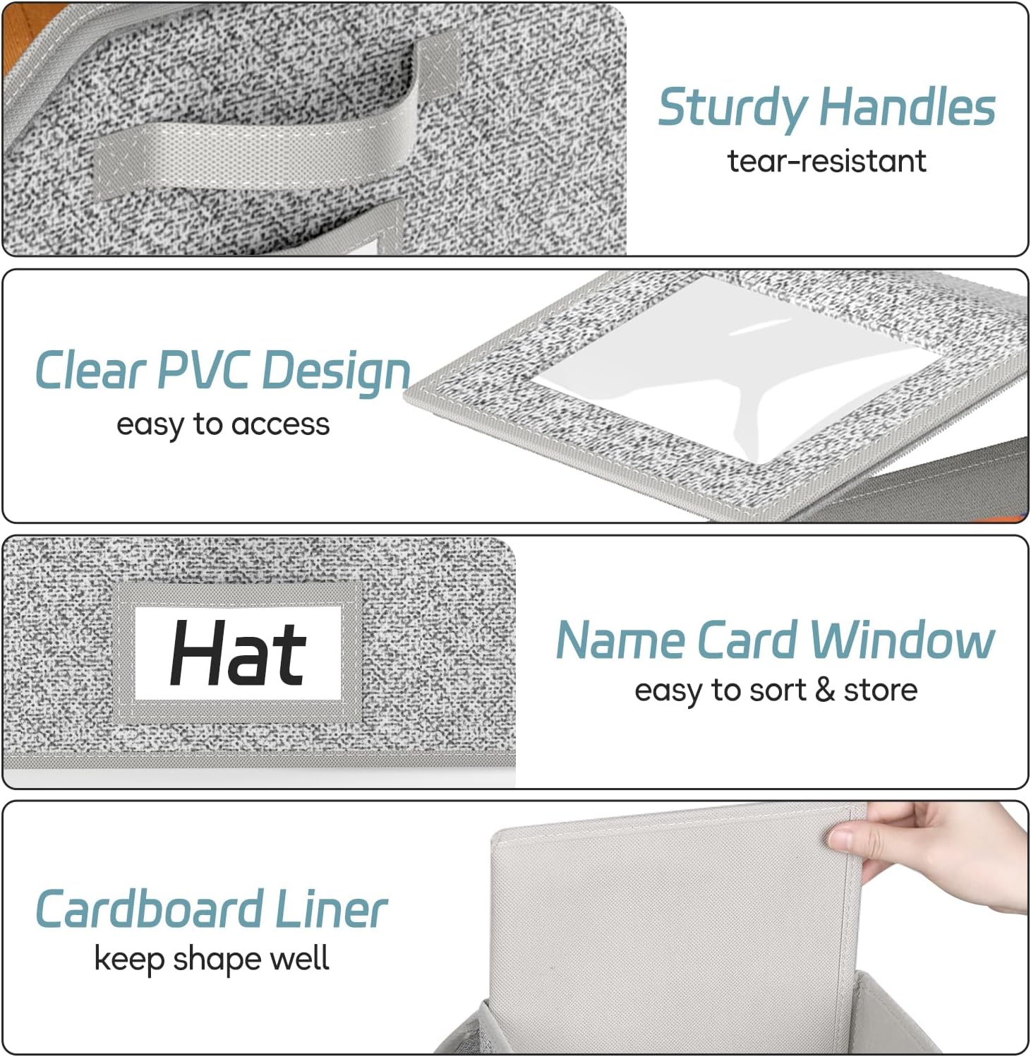 2 PCS Stackable Hat Storage Boxes for Baseball Caps, Holds Up to 24 Hats, Durable Cardboard Box for Men, Classic Style, Wardrobe Organizer