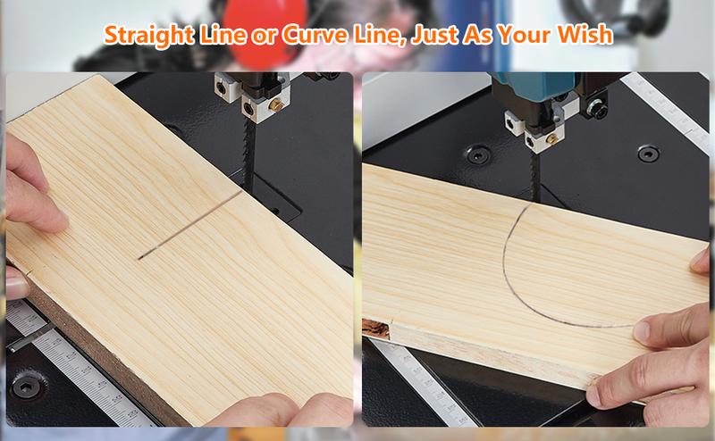 GARVEE 8 Inch Band Saw, 0-45 Tilting Range, 3A & 1800RPM Pure Copper Motor Bandsaw, Benchtop Band Saw with Fence and Miter Gauge, for Woodworking Aluminum Plastic