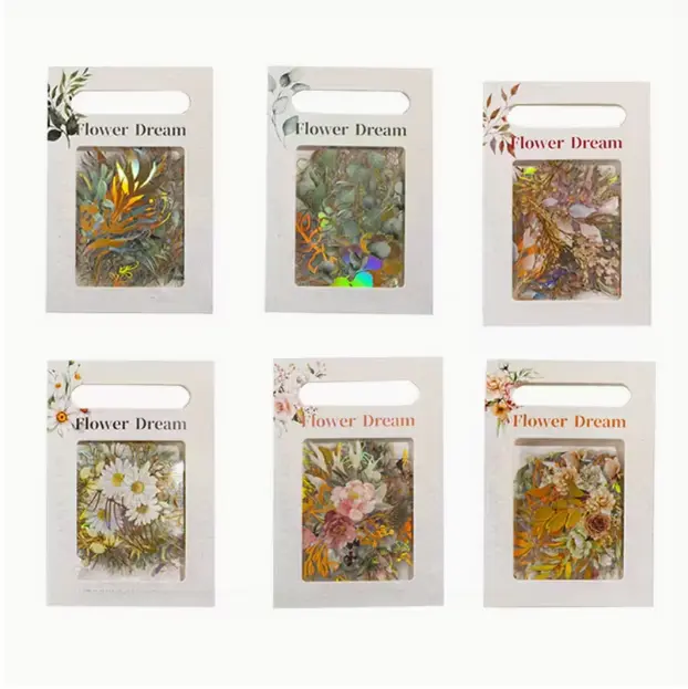240pcs Golden Foil Botanical Stickers with Clear Background, Holographic Flower Eucalyptus Scrapbooking Sticker Floral Decals for Journaling Bullet Journal Planner Card Making Crafts summerwins