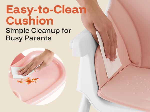 HARPPA 6-in-1 Convertible Baby High Chair, Foldable Highchair with Removable Tray, Baby Feeding Chair With Harness & Storage Basket, Christmas Toddler Gift, Baby Items