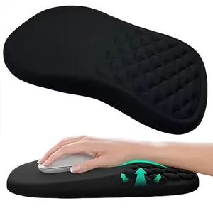 Ergonomic Wrist Rest Mouse Pad Non Slip High Elastic Wrist Support Pad Comfortable Memory Foam Gaming Office Wrist Rest NONE