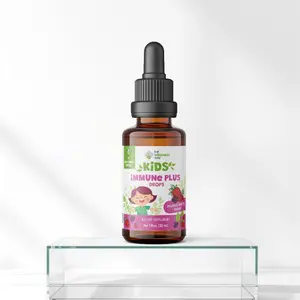 Kids Immune Plus Drops - Vitamin C + Elderberry Immune Support for Kids - Mixed Berry - 30 Servings