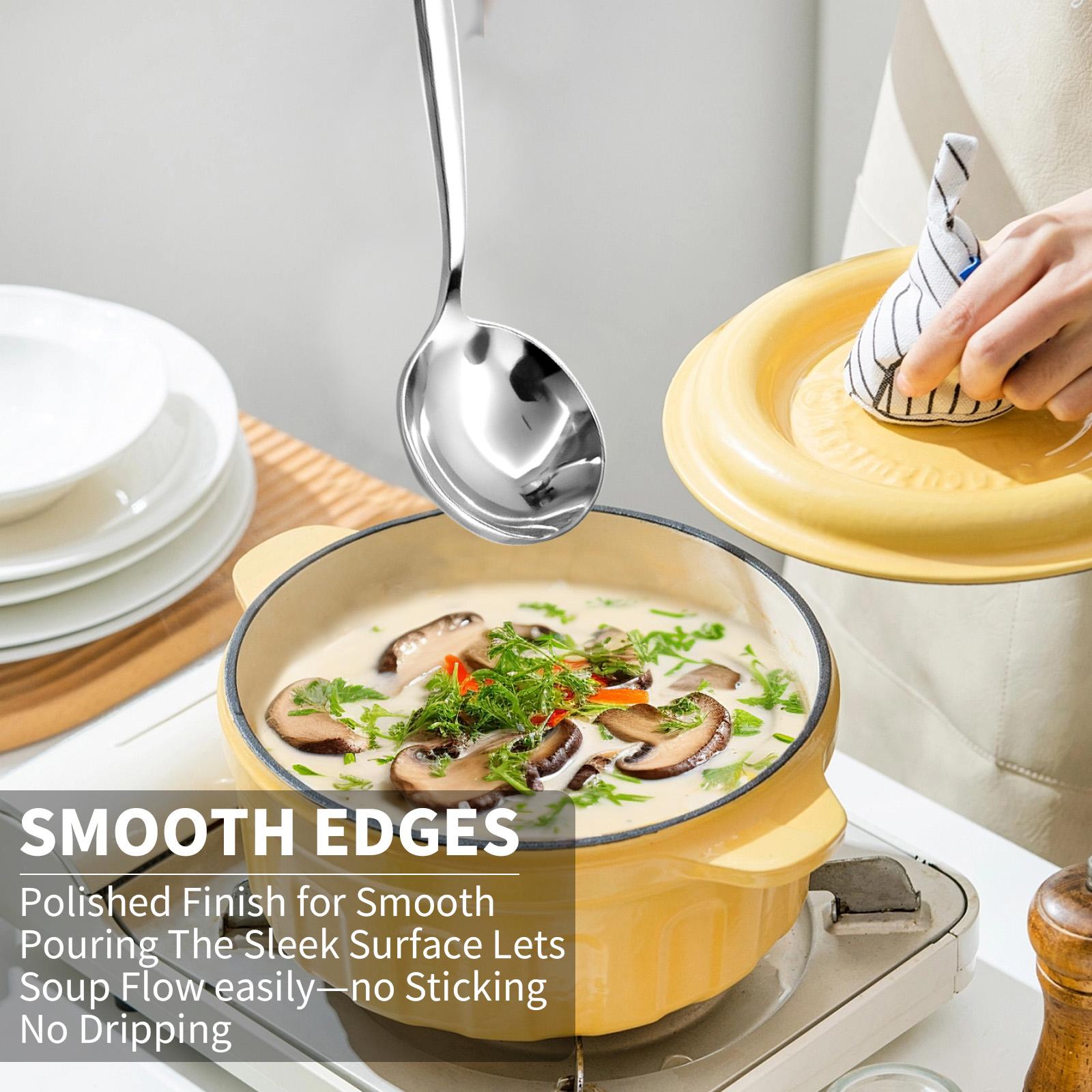 【AREL】Stainless Steel Spadle Set, Spoon & Ladle Hybrid, Cutlery, Tableware for Home, Kitchen & Dining,sohochic 【AREL】Stainless Steel Spadle Set, Spoon & Ladle Hybrid, Cutlery, Tableware for Home, Kitchen & Dining,sohochic