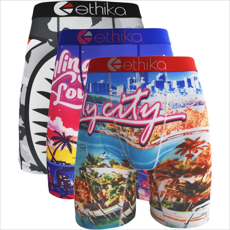 2pcs /3pcs Men's Sports Underwear Breathable Moisture-Wicking Sports Underwear Printed Mid-Length Fitness Men's Underwear Available in Various Colors and Sizes S-XXXL