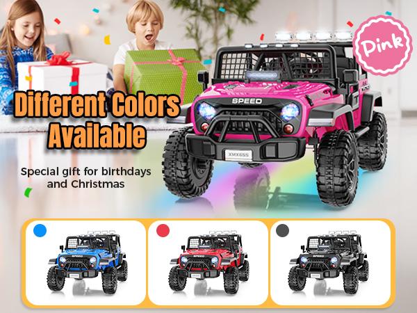 Hikole 24V Electric Ride On Car for Kids – 1/2 Seater, Remote Control, LED Lights, Bluetooth & Music,Christmas Gifts Hikole 24V Electric Ride On Car for Kids – 1/2 Seater, Remote Control, LED Lights, Bluetooth & Music,Christmas Gifts