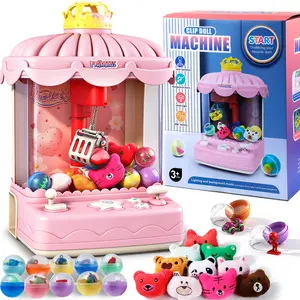 Kids Claw Machine Toy for Kids Mini Arcade Vending Game with Plush Toys and Balls