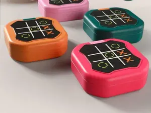 Fidget Electronic Tic Tac Toe Game, Stress Relief Handheld Puzzle Console, Anxiety Relief Travel Toy, Quick-Play Brain Game