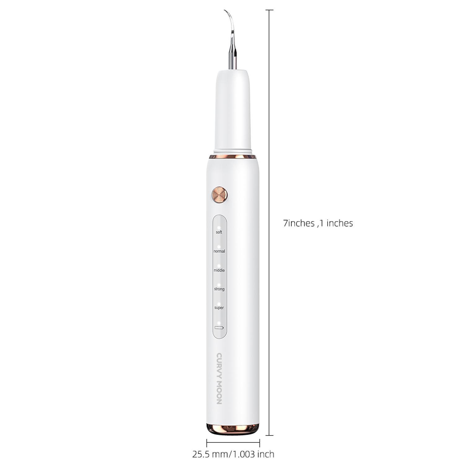 Glam Goddess Rechargeable Electric Teeth Cleaning Tool with 5 Modes & 3 Replaceable Heads Oral Irrigator for Home Use Tartar Remover Antibacterial Dental Care Kit