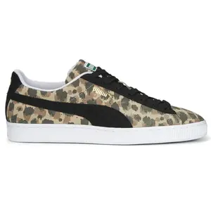 PUMA Mens Suede Animal Lace Up Sneakers Shoes Casual - Beige