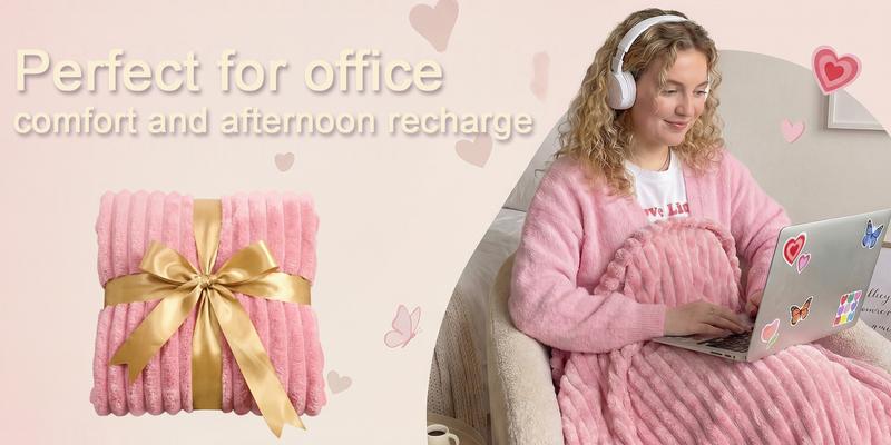 BePatio Cozy Soft Blanket,Throw Blanket for Couch, Bedroom,Travel,Camping, Patio Furniture Decor,Lightweight Cooling Blanket for Bed,Perfect for curling up at home or taking comfort on the go.