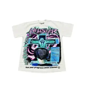 Hell Star Pattern Printing 100% Cotton Soft And Comfortable Leisure T-Shirt for Men Women.Fabric Menswear Top Sleeve graphic tees men gifts graphic tee No.32