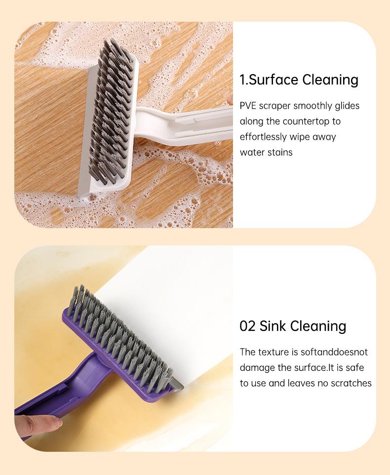Multifunctional 4-In-1 Rotating Gap Brush, Bathroom Tile Cleaning Tool, No Dead Angle Scrubbing Brush, Floor Joint Cleaner