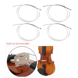 Full Set High Quality Violin Strings Size 4/4 & 3/4 Violin Strings Steel Strings G D A and E Strings