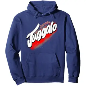 Crimson Illusion: Black & Red Graffiti Design Pullover Hoodie