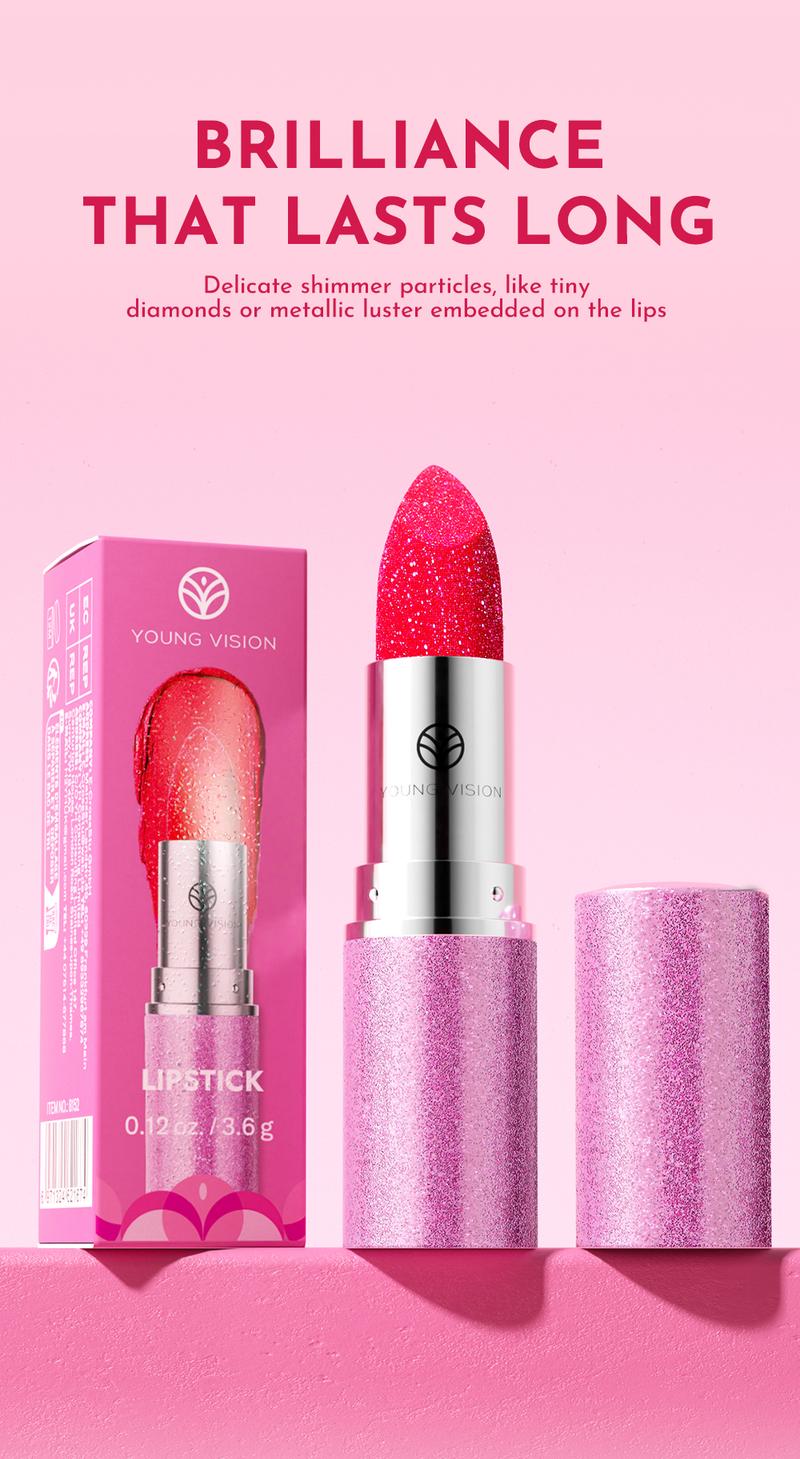 YOUNG VISION Chameleon 6-color Fine Sparkle Lipstick, Multi-purpose Facial Embossed Silk Screen Pearlescent Lipstick and Eyeshadow YOUNG VISION Chameleon 6-color Fine Sparkle Lipstick, Multi-purpose Facial Embossed Silk Screen Pearlescent Lipstick and Eyeshadow