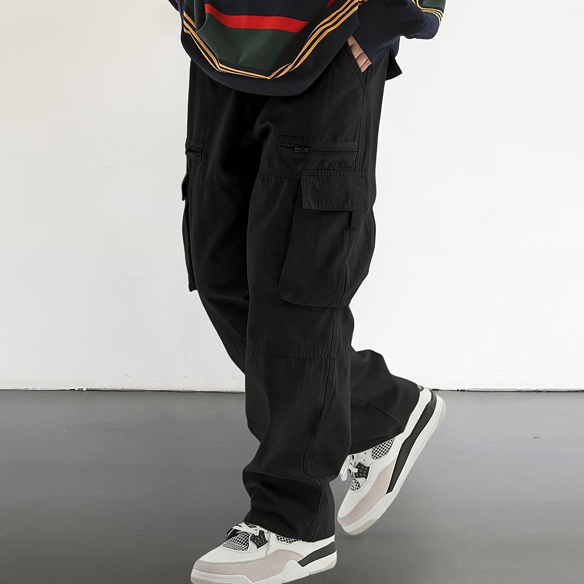 Men's work pants outdoor hiking multi-pocket practical trousers, casual style, suitable for all seasons