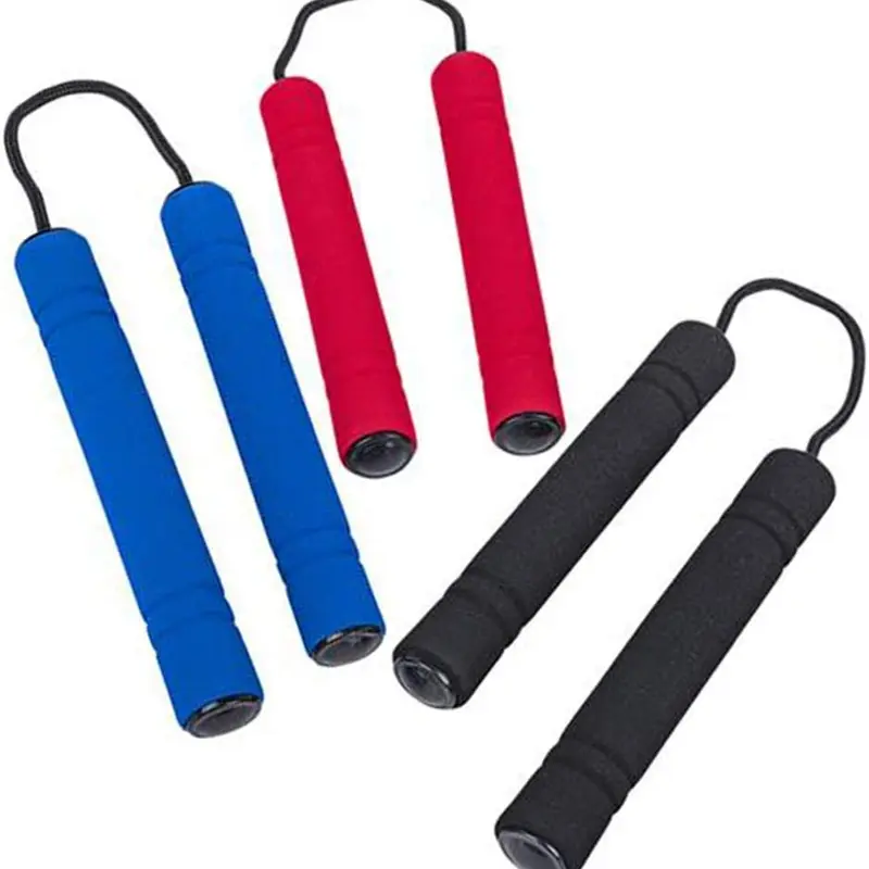ARTCREATIVITY Foam Toy Nunchucks, 3-Assorted-Color Set, 8.25in Handles, 25.5" Long, Age 3+ Boys Party Play Gear, 100% Money-Back Guarantee, Birthday Gift, Halloween Props (Sports & Outdoor Boxing & Martial Arts Equipment)