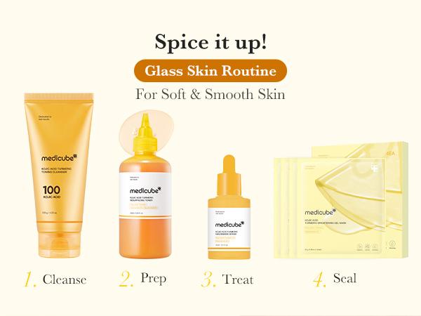 [NEW] Kojic Acid Turmeric Toner for Face & Body | Daily Toner for Uneven Skin Tone & Texture | Niacinamide, Glycolic Acid for Clear Glass Skin | Korean Skin Care | 250ml