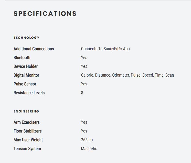 Sunny Health & Fitness Recumbent Bike Elliptical Cross Trainer, Home Gym Workout Fitness, Full-Body Low-Impact Cardio, Adjustable Resistance, Built-In Performance Monitor and Pulse Sensors, Smart, Standard, Electromagnetic, or Magnetic Options