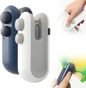 Mini Bag Sealer and Cutter Mini Bag Sealer,Upgrade Handheld TYPE-C Rechargeable Bag Sealer for Sealing and Cutting,Portable Vacuum Food Sealer for Snack Bags Food Storage