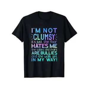 Soft&Comfortable Summer t Shirts I'm Not Clumsy T Shirt Funny People saying Sarcastic Gifts T-Shirt, Trendy Cotton Tops Short Sleeve