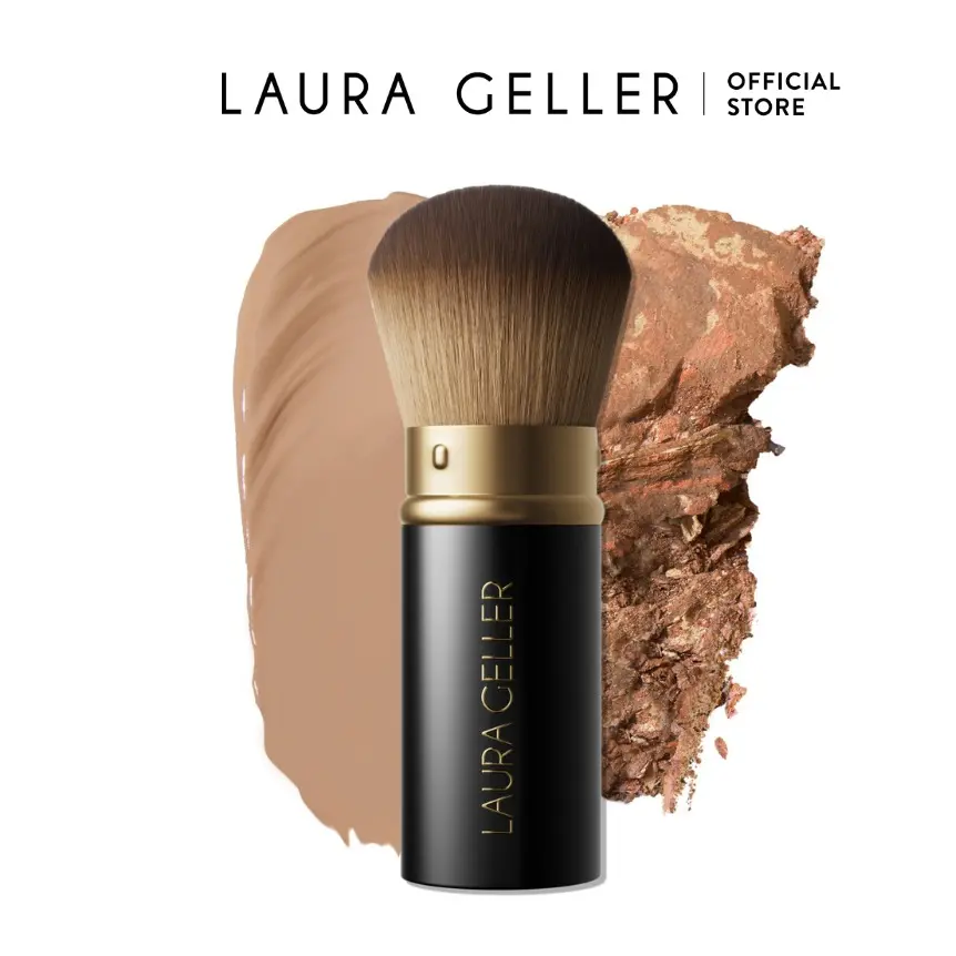 Laura Geller Retractable Airbrush Kabuki Brush with Soft Coating and Compact Design Laura Geller Retractable Airbrush Kabuki Brush with Soft Coating and Compact Design
