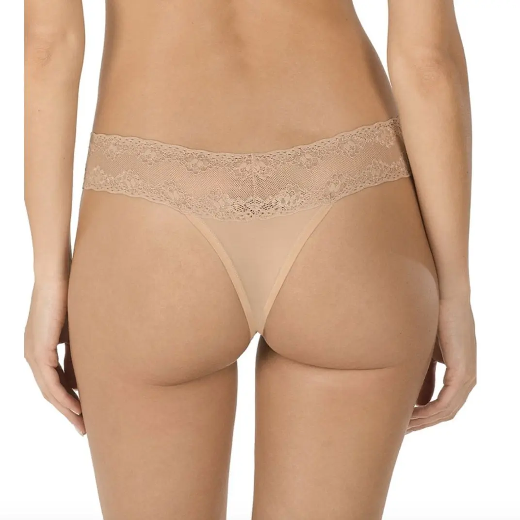Natori Bliss Perfection One-Size Thong in Cafe' 750092