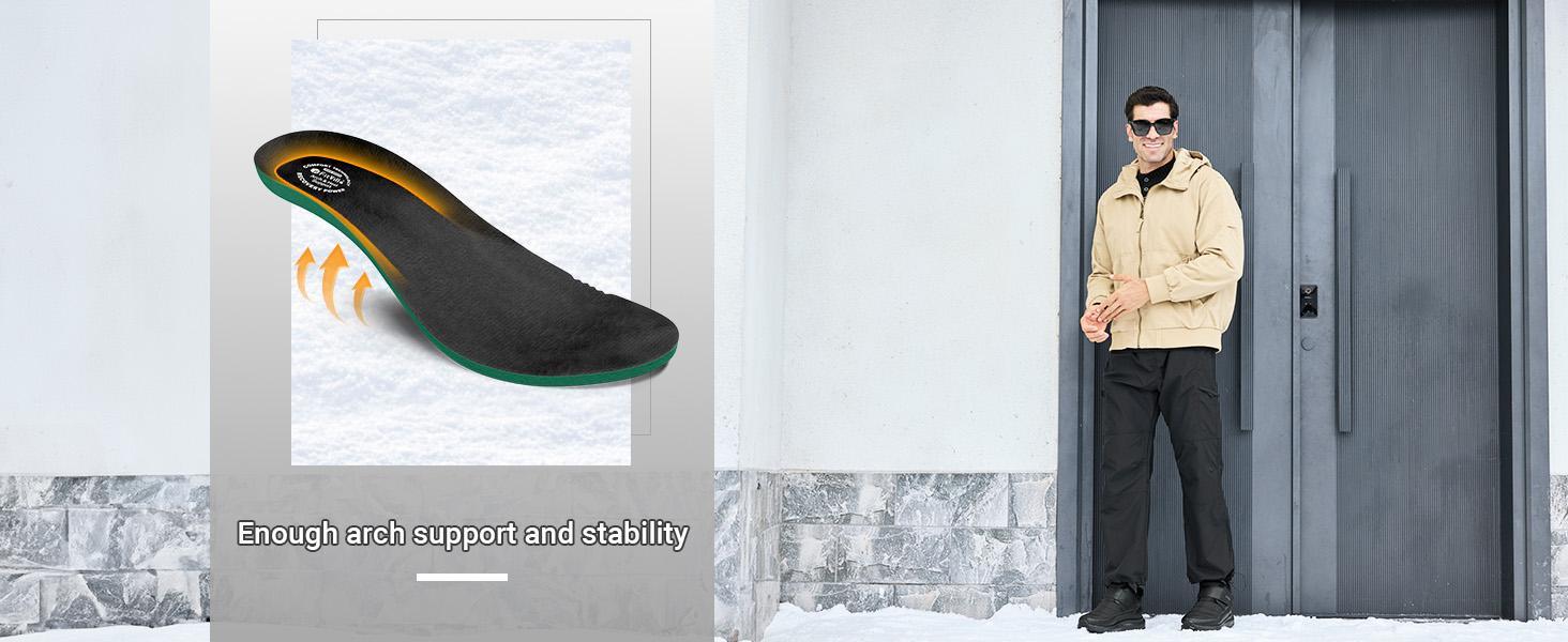 FitVille Men's Extra Wide Snow Boots Winter Shoes with Fur Lining Waterproof Heat Lock Technology for Outdoor Comfort & Traction