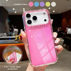 ROTUNOE Clear Defender Colorful Case For iPhone 17 Pro Max 1615 14 13 12 Pro Max Hybrid Shockproof Heavy Duty Cover