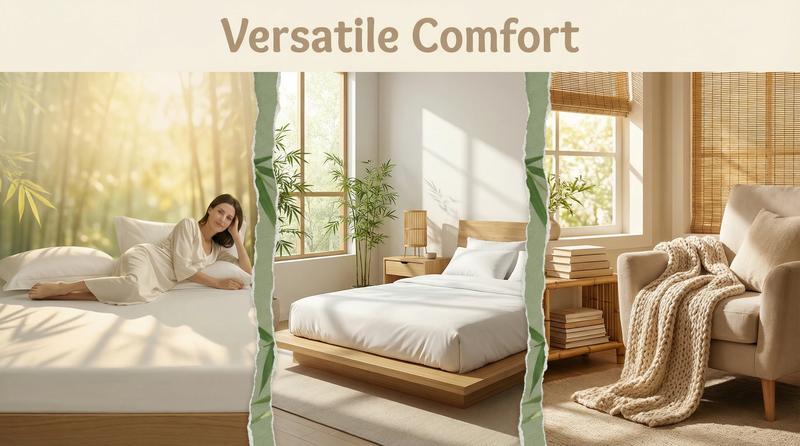 Cosybay Fitted Sheet Set 2pcs/3pcs, Cooling Twin/Full/Queen/King Fitted Sheet Set, Organic Satin Derived from Bed Sheet Set,Breathable, Extra Deep Pocket Up to 16", Hotel Luxury Silky Bedding for Hot Sleepers, mattress top cover pillowcase,Chrsitmas