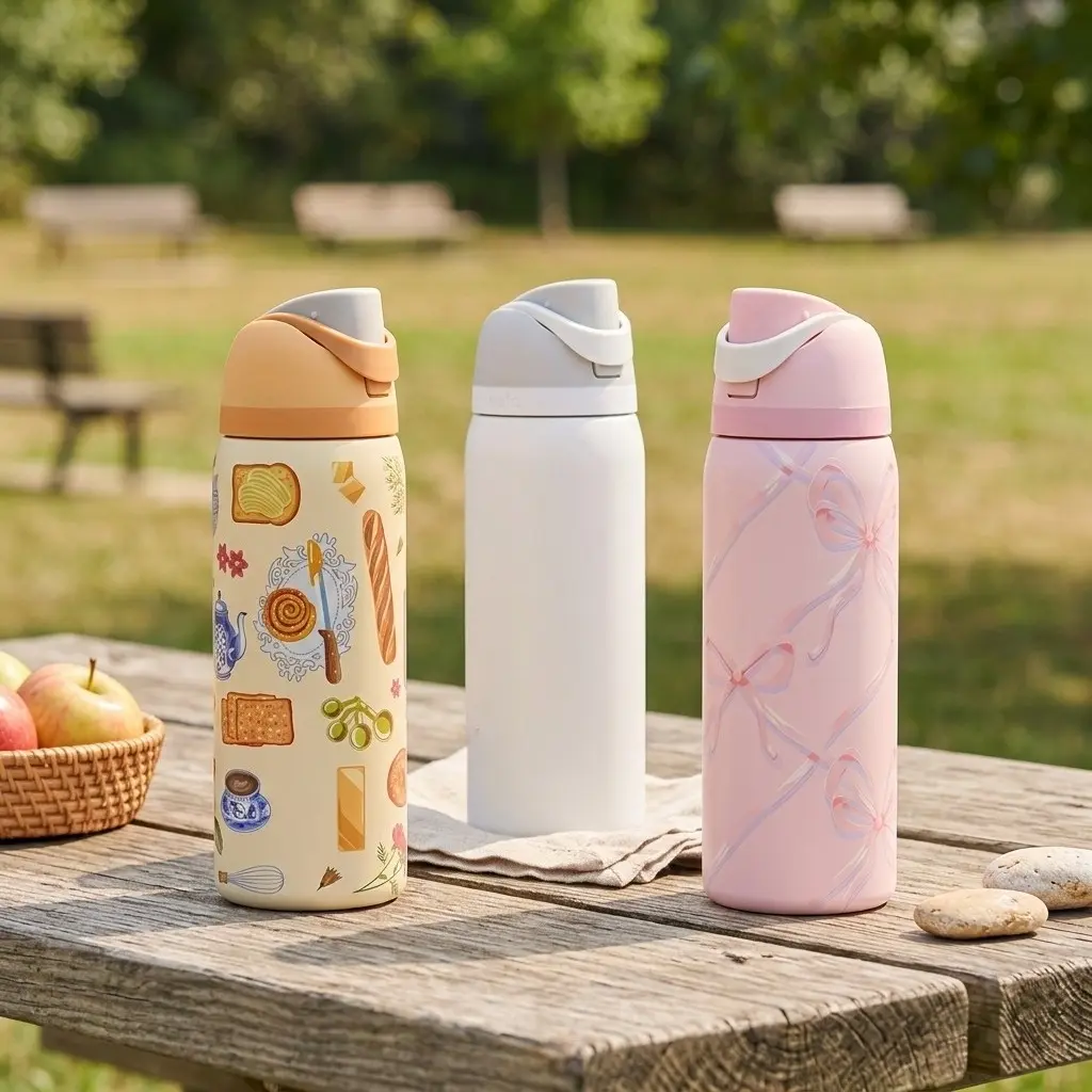 Limited Owala FreeSip Insulated Stainless Steel Water Bottle with Straw for Sports and Travel, BPA-Free, 32oz, Sugar Plum Fairy