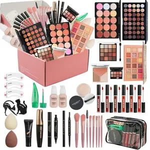Valentine's Day All in One Makeup Kit for Women Full Kit,Makeup Set for Women, Includes Eyeshadow Palette/Foundation/Lipstick/Eyeliner/Mascara/makeup Brush,Makeup Gift Set for Christmas & Birthday&Holiday&Everyday.