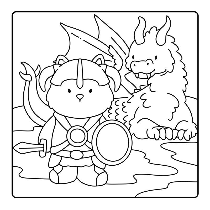 Mojidoo Fuzzy Gamimals Cozy and Cute Coloring Book for Adults Teens & Kids Featuring Comfy Animals Friends in Game-Inspired Scenes 8.5 x 8.5 inches Single-Sided Printing