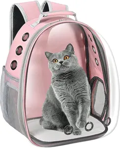 Cat Carrier Backpack, Pet Carrier Backpack Front Pack for Small Medium Cat Puppy Dog Carrier Backpack Bag Space Capsule, Airline-Approved Pet Carrier for Travel Hiking Walking Camping
