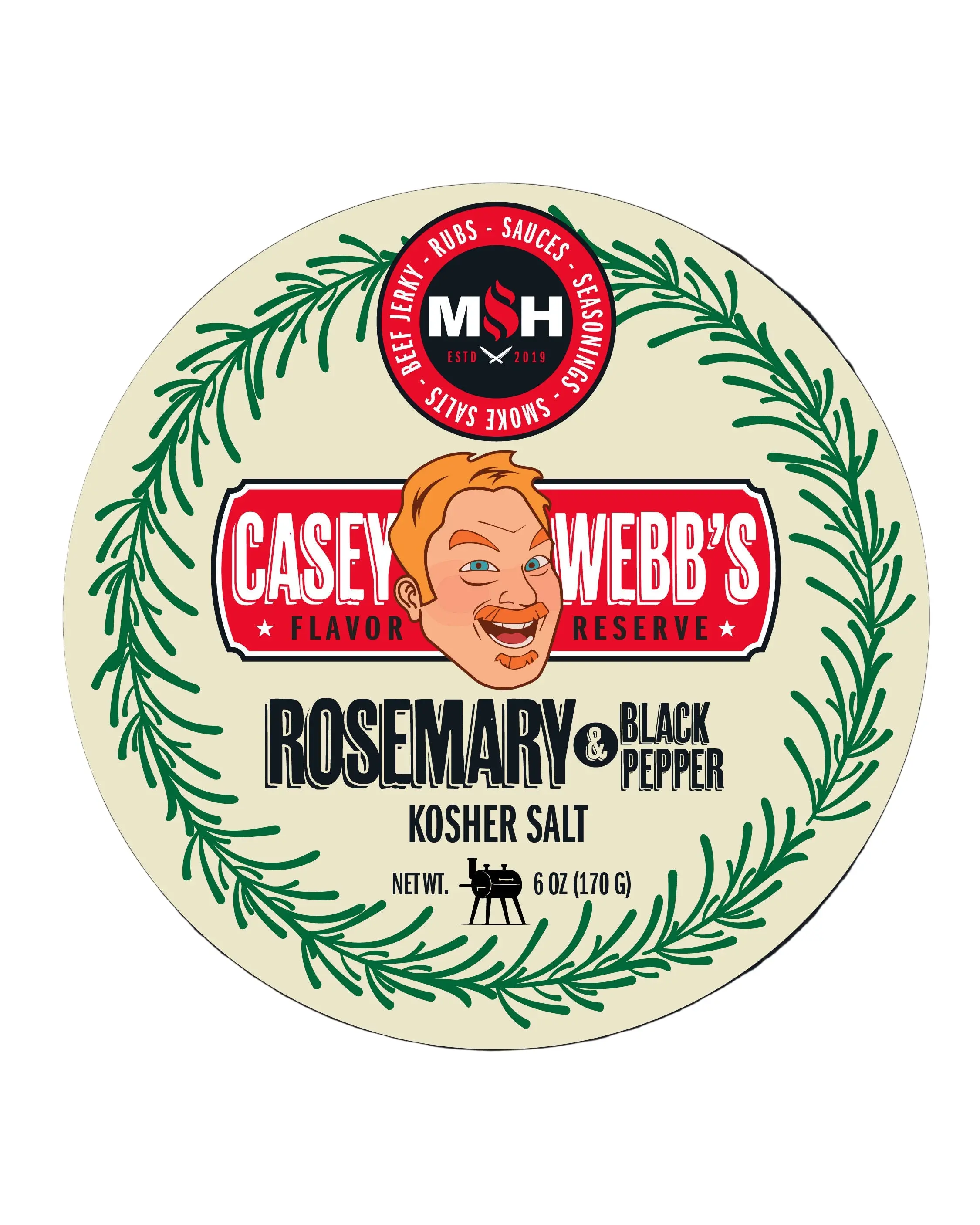 MAN VS FOOD Casey Webb's Rosemary & Black Pepper Kosher Salt