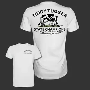 Tiddy Tugger State Champions Men's T-Shirt Cotton Tees dark humor graphic tees Casual Menswear