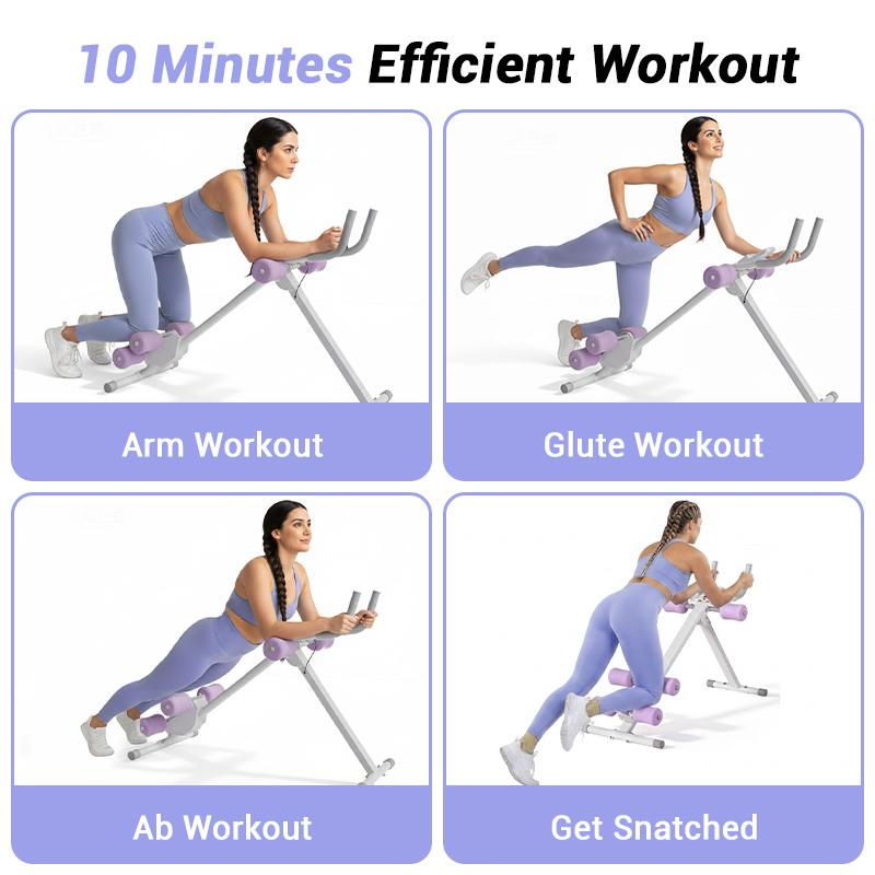 UMAY Ab Workout Machine, Adjustable Ab Trainer for Abs Workout at Home Gym, Foldable, Knee Protection, Abdominal Trainer for Stomach Workout UMAY Ab Workout Machine, Adjustable Ab Trainer for Abs Workout at Home Gym, Foldable, Knee Protection, Abdominal Trainer for Stomach Workout
