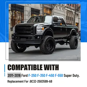 KQQIO A Pillar Grab Handle Interior Trim Left Driver Side Compatible with 2011-2016 Ford F-250 F-350 F-450 F-550 Super Duty Replacement for BC3Z-2503599-AB - Black