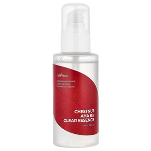ISNtree Chestnut AHA 8% Clear Essence, Normal & Dry Skin, 3.38 fl oz (100 ml)
