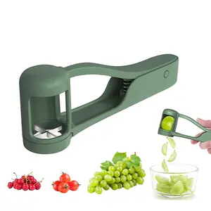 Deals for You Days Grape Cutter Slicer, Stainless Steel Fruit Quarter Cutter Tool, Safe Kitchen Gadget for Toddlers 1-3, Perfect for Grape Cherry Tomato Strawberry Blueberry Salad Cake Decor