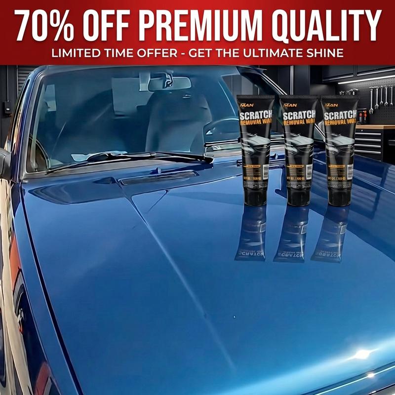 NUAN Car Scratch Repair Wax Paste, Scratch & Swirl Remover Polishing Compound, Restores Gloss & Clarity, Includes Applicator Pad & Towel — New Year Sale