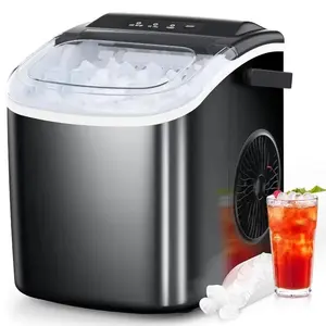 Portable Ice Maker Countertop with Self-Cleaning