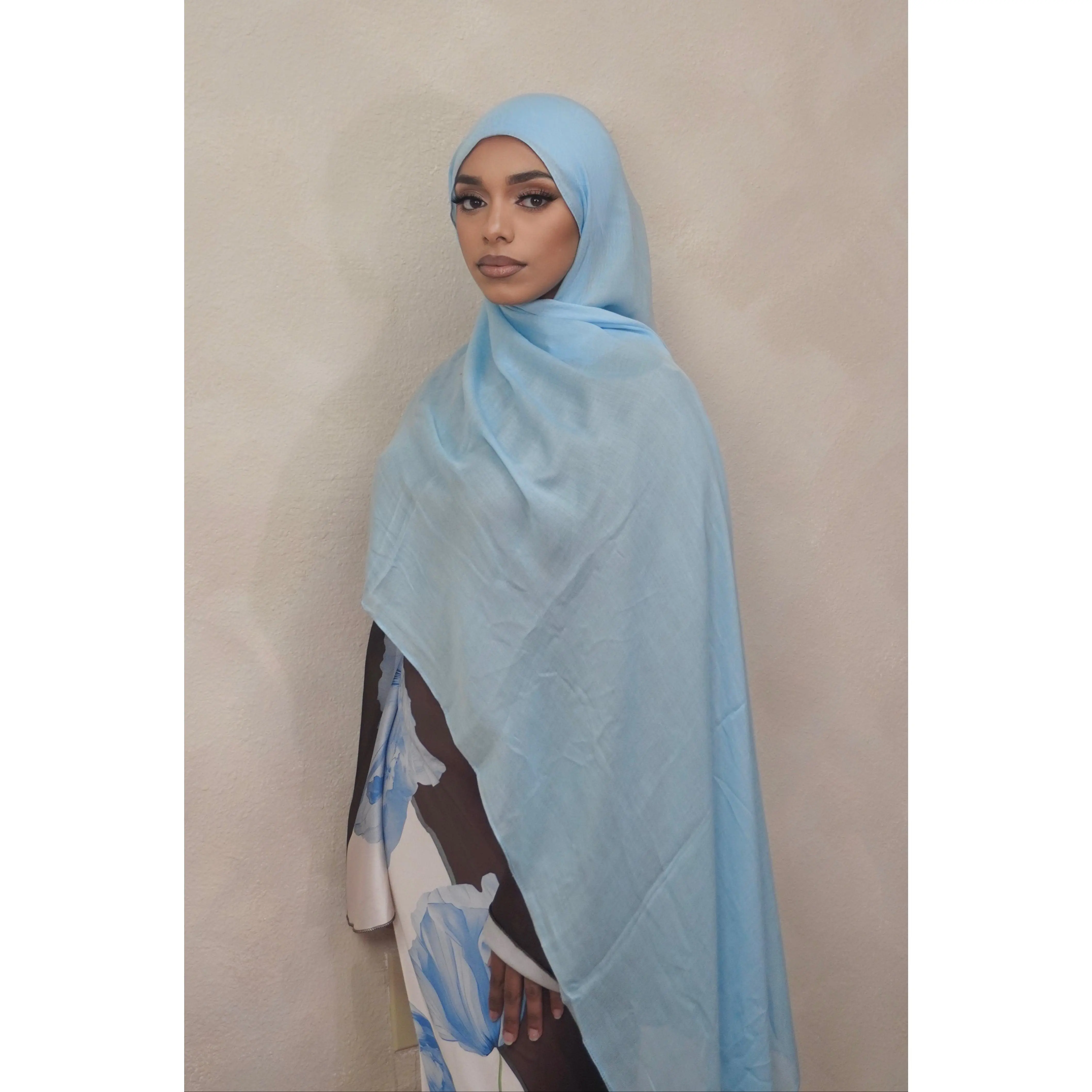 Modal Hijab Set- Ice Blue