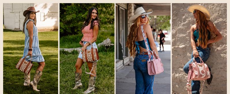 Wrangler Concealed Carry Tote/Crossbody Bag for Women Western Purse Boho Top Handle Satchel Handbag with Signature Strap TikTokShopJumpstartSale