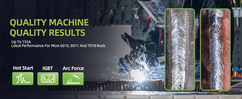 SEESE 155Amp MINI Portable Welding Machine, AC 110/220V Smart Conversion, Compact and Lightweight Design, Ideal for Home, DIY Projects, Easy to Carry